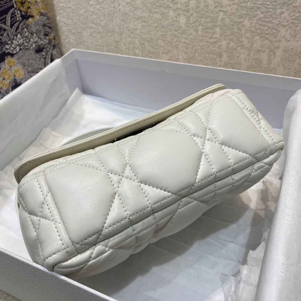 Christian Dior Mini Caro Bag 20cm White