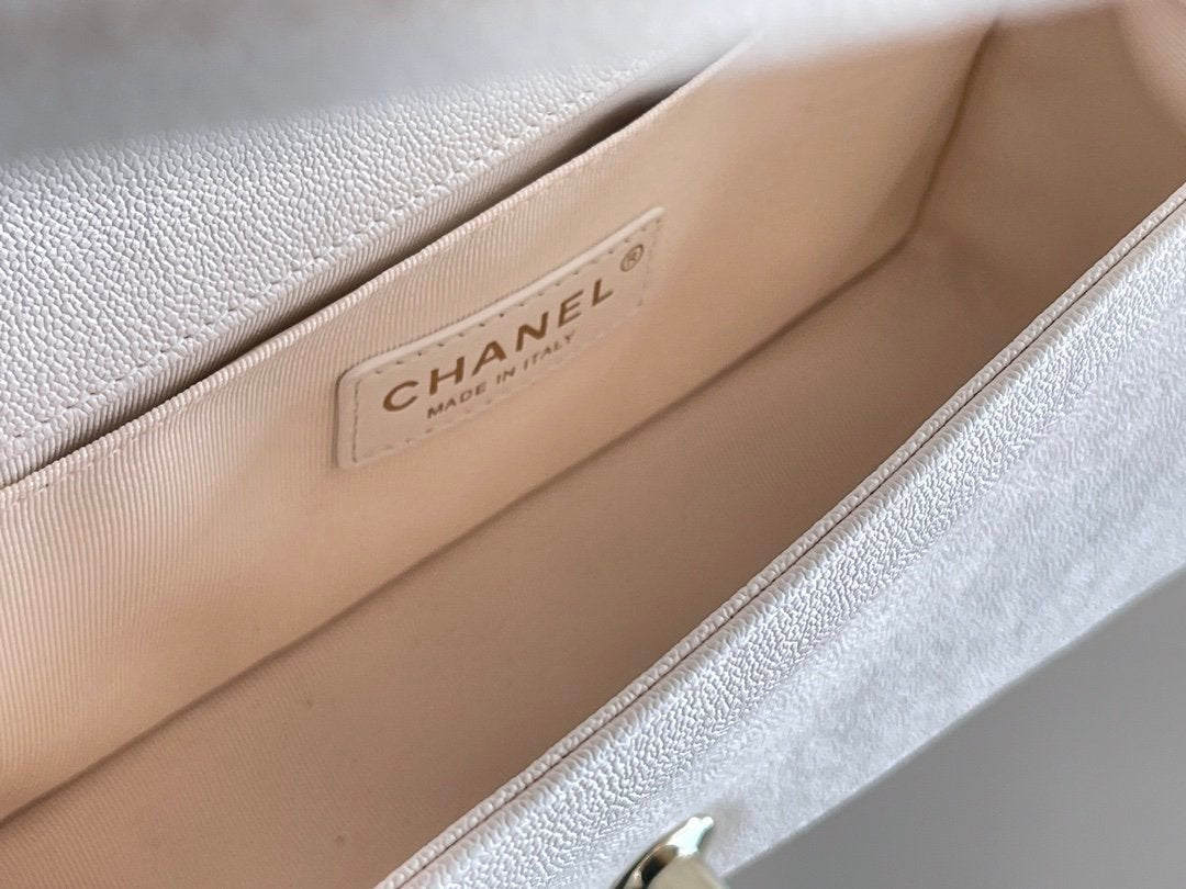 Chanel Medium Classic Flapbag 25cm White