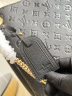 Louis Vuitton Black Monogram Canvas Surene MM Bag 36cm Black