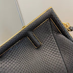 Fendi First Small Python Bag 26cm Black