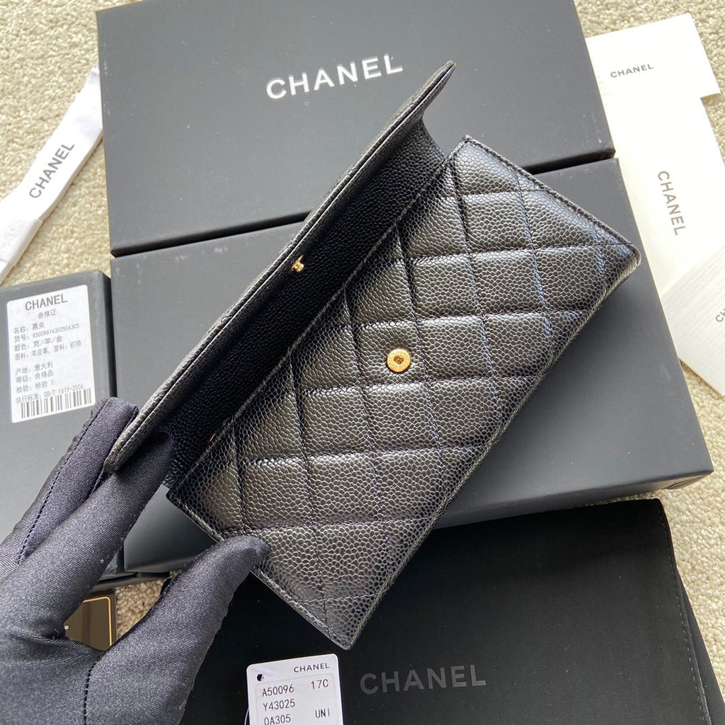 CO-CO Chanel Long Flap Wallet 19cm
