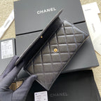 CO-CO Chanel Long Flap Wallet 19cm