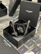 Saint Laurent Paris Mini Bag With Silver Hardware 24cm