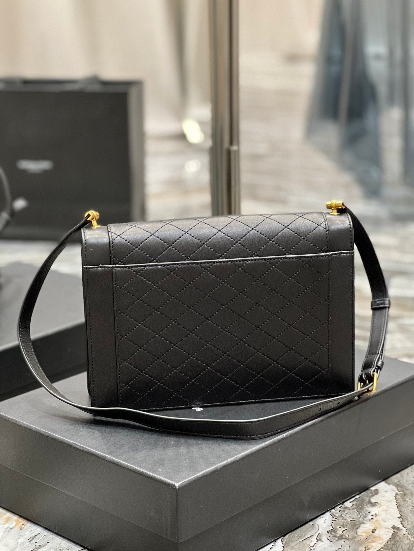Saint Laurent Gaby Satchel With Gold Hardware 26cm