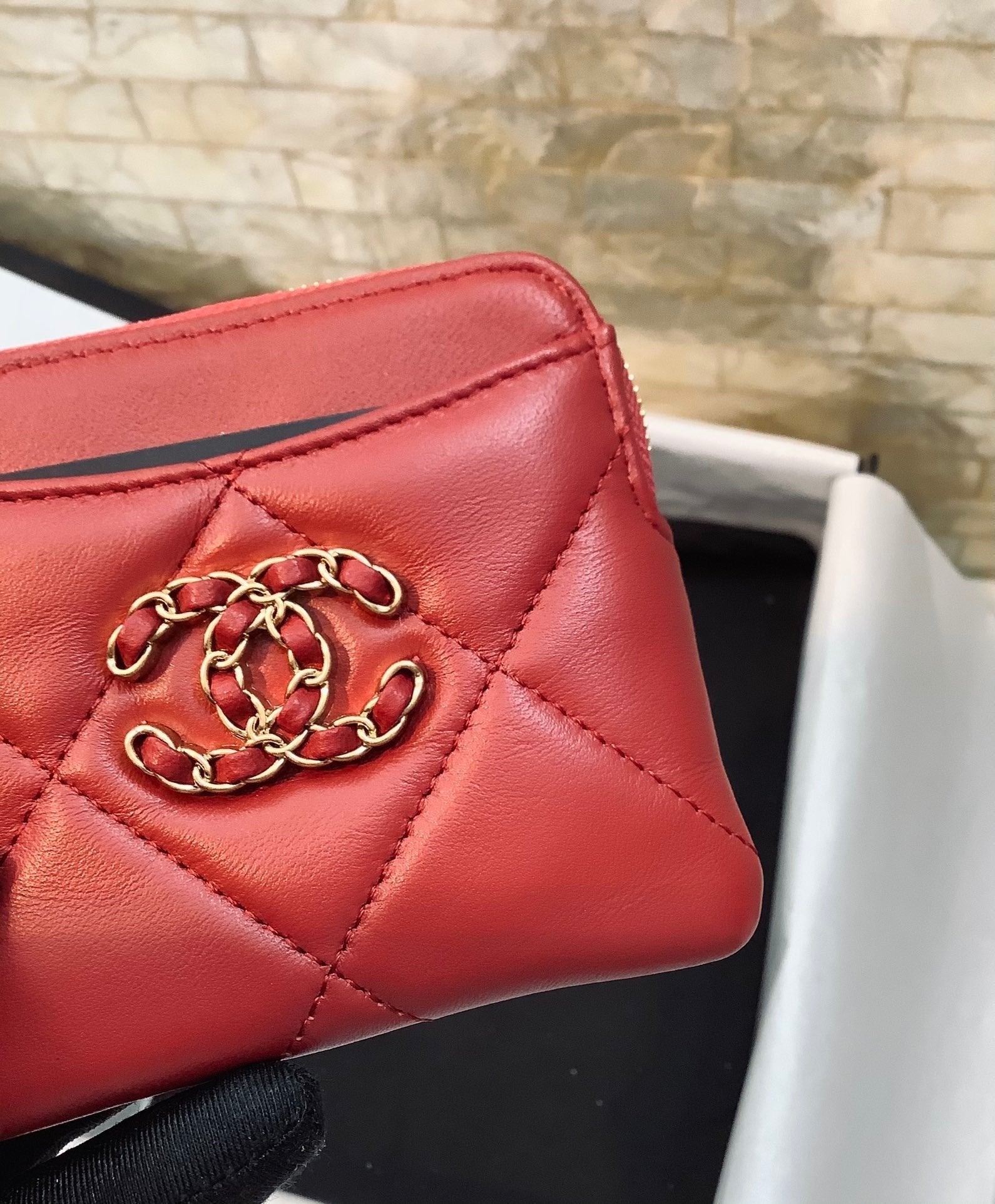 CO-CO Chanel CC Chain Logo Card Holder 12cm