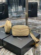 Saint Laurent Lou Mini Bag With Gold Hardware 18cm