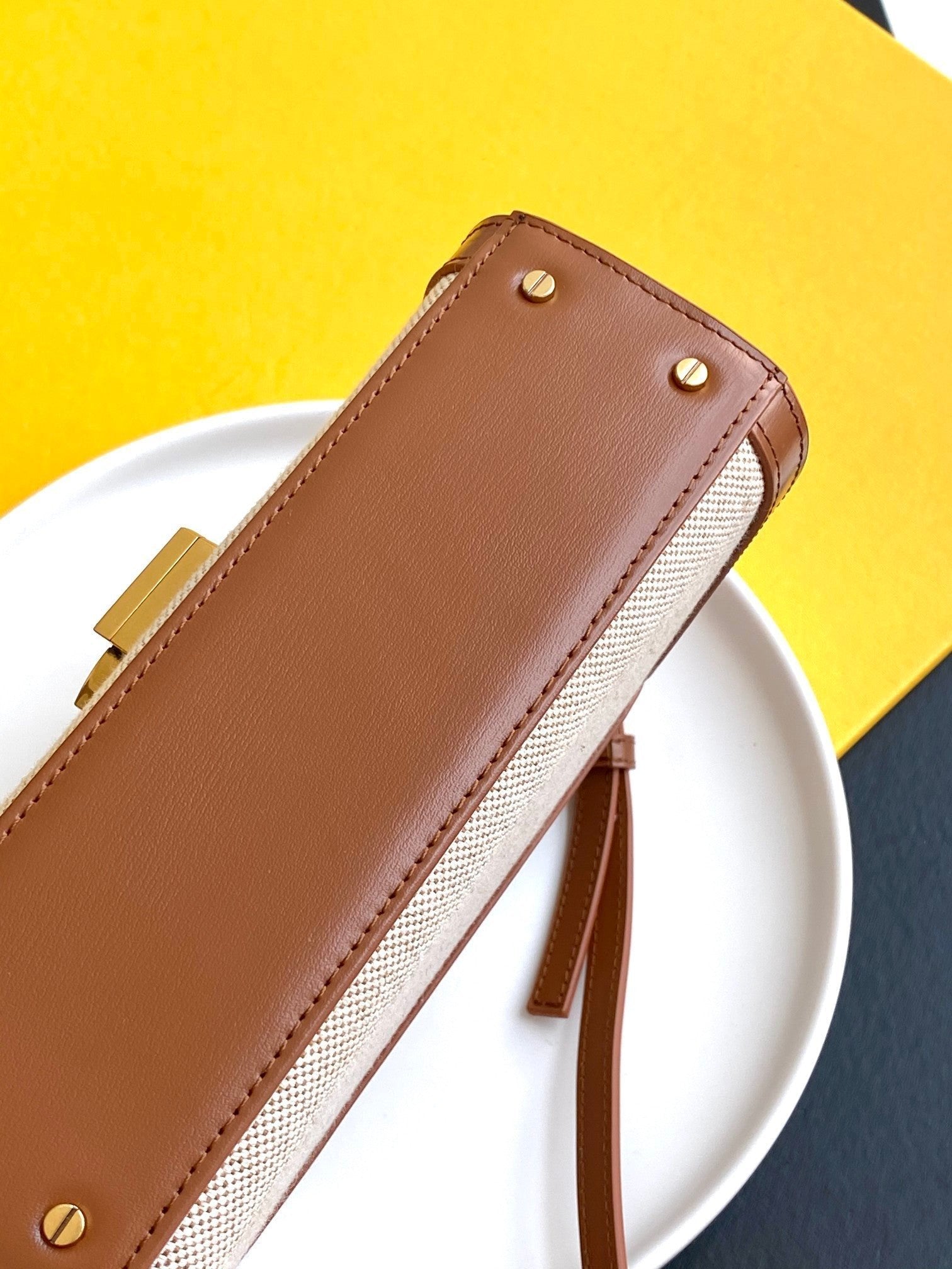 Saint Laurent Cassandra Mini Top Handle Bag With Gold Hardware 20cm