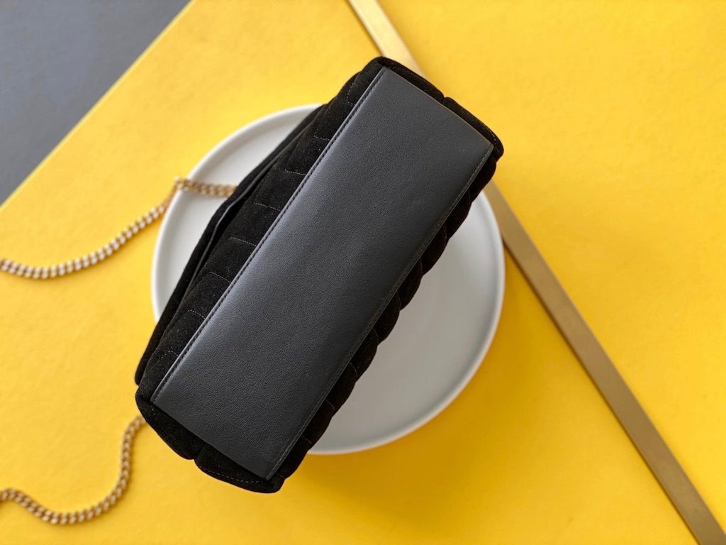 Saint Laurent Loulou Small Chain Bag With Gold Hardware 25cm
