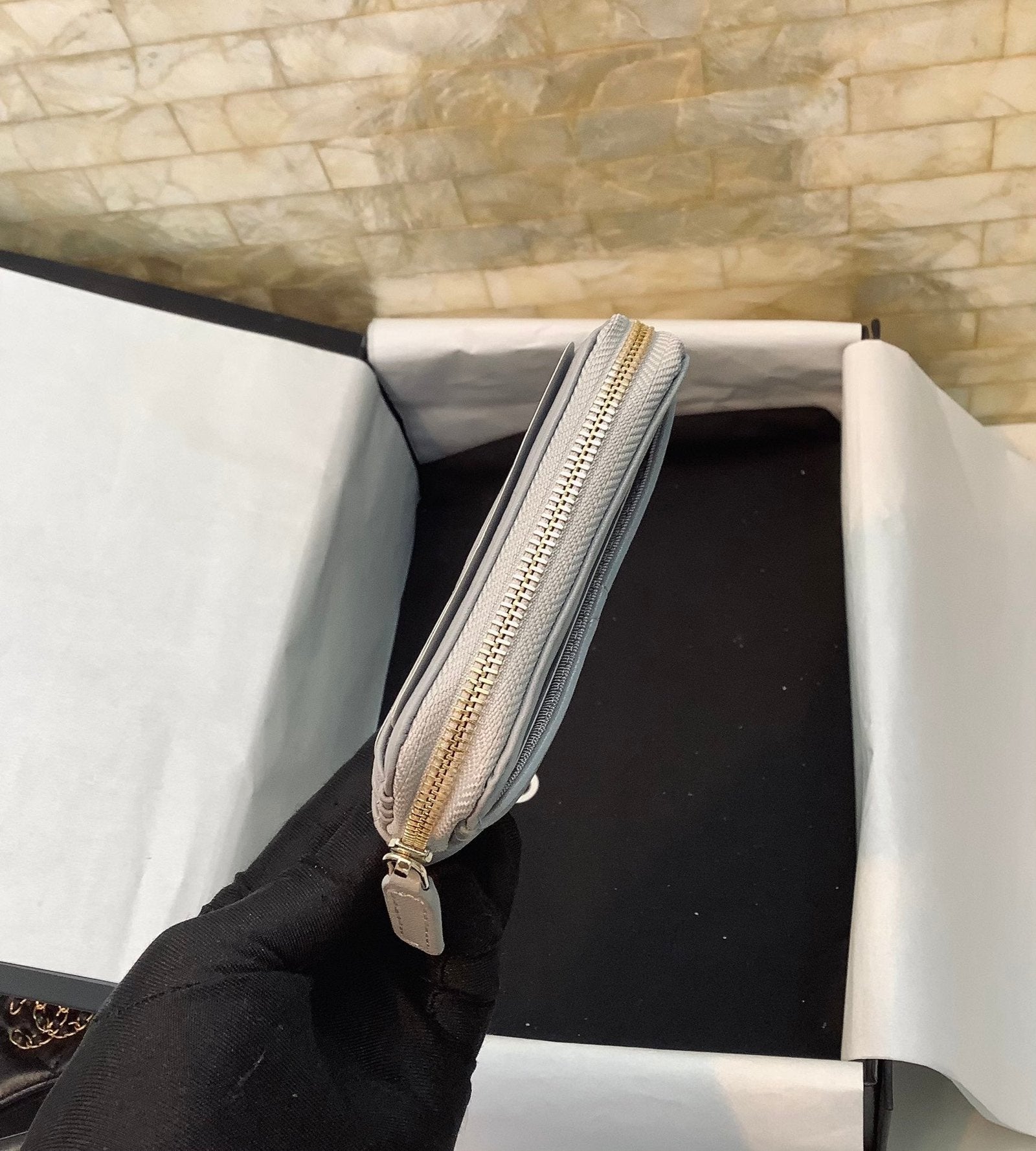 CO-CO Chanel CC Chain Logo Card Holder 12cm
