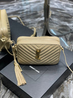 Saint Laurent Lou Camera Bag With Gold Hardware 23cm