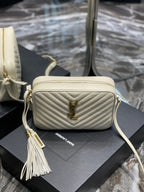 Saint Laurent Lou Camera Bag With Gold Hardware 23cm