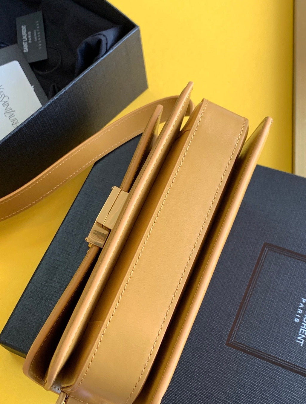 Saint Laurent Solferino Small Satchel With Gold Hardware 19cm