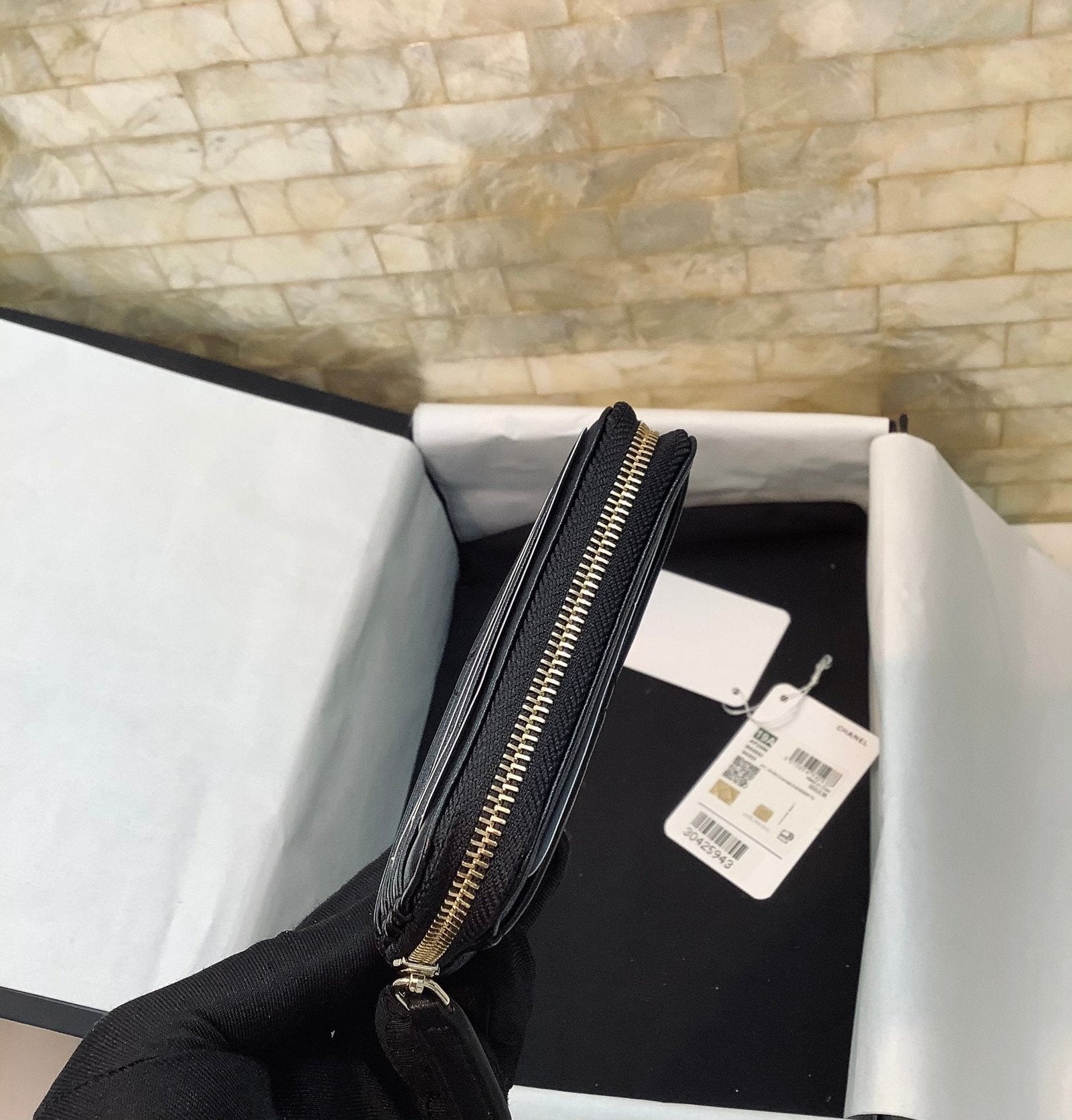 CO-CO Chanel CC Chain Logo Card Holder 12cm