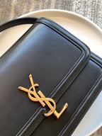 Saint Laurent Solferino Medium Satchel With Gold Hardware 23cm