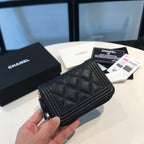 CO-CO Chanel Pocket Wallet With Gold Hardware 12cm
