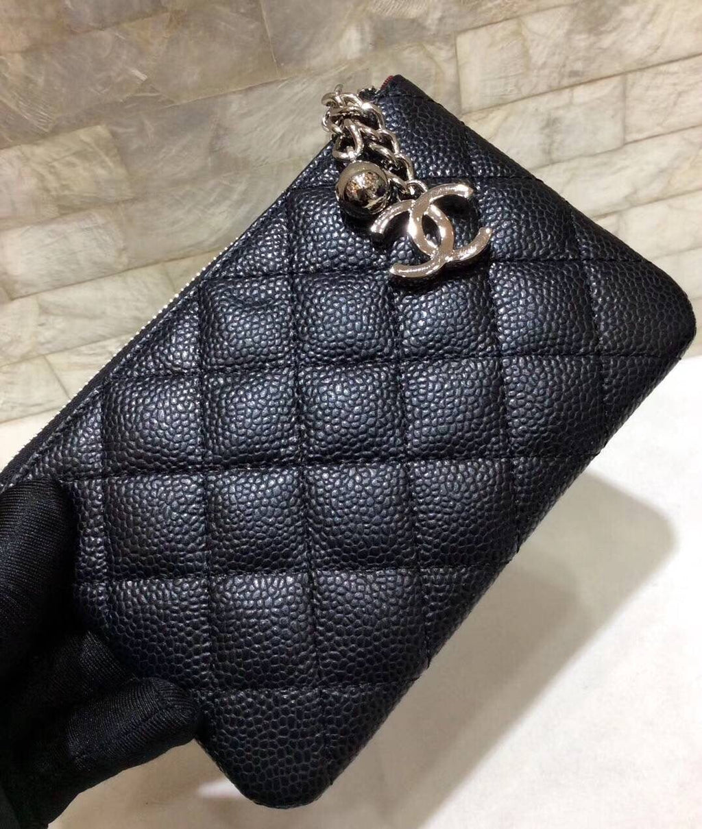 CO-CO Chanel Clutch With Silver Hardware 14cm