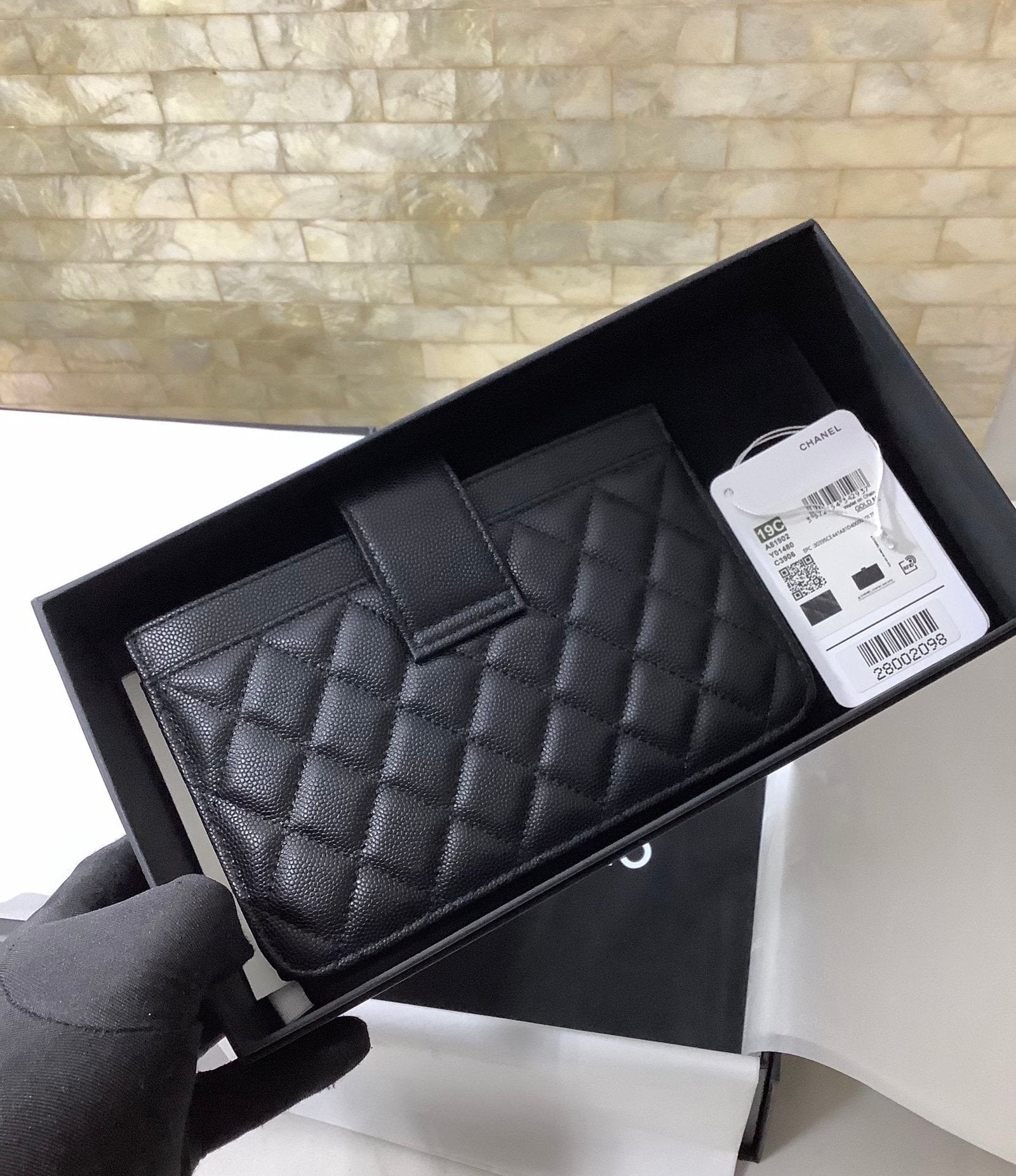 CO-CO Chanel Clutch With Silver Hardware 19cm