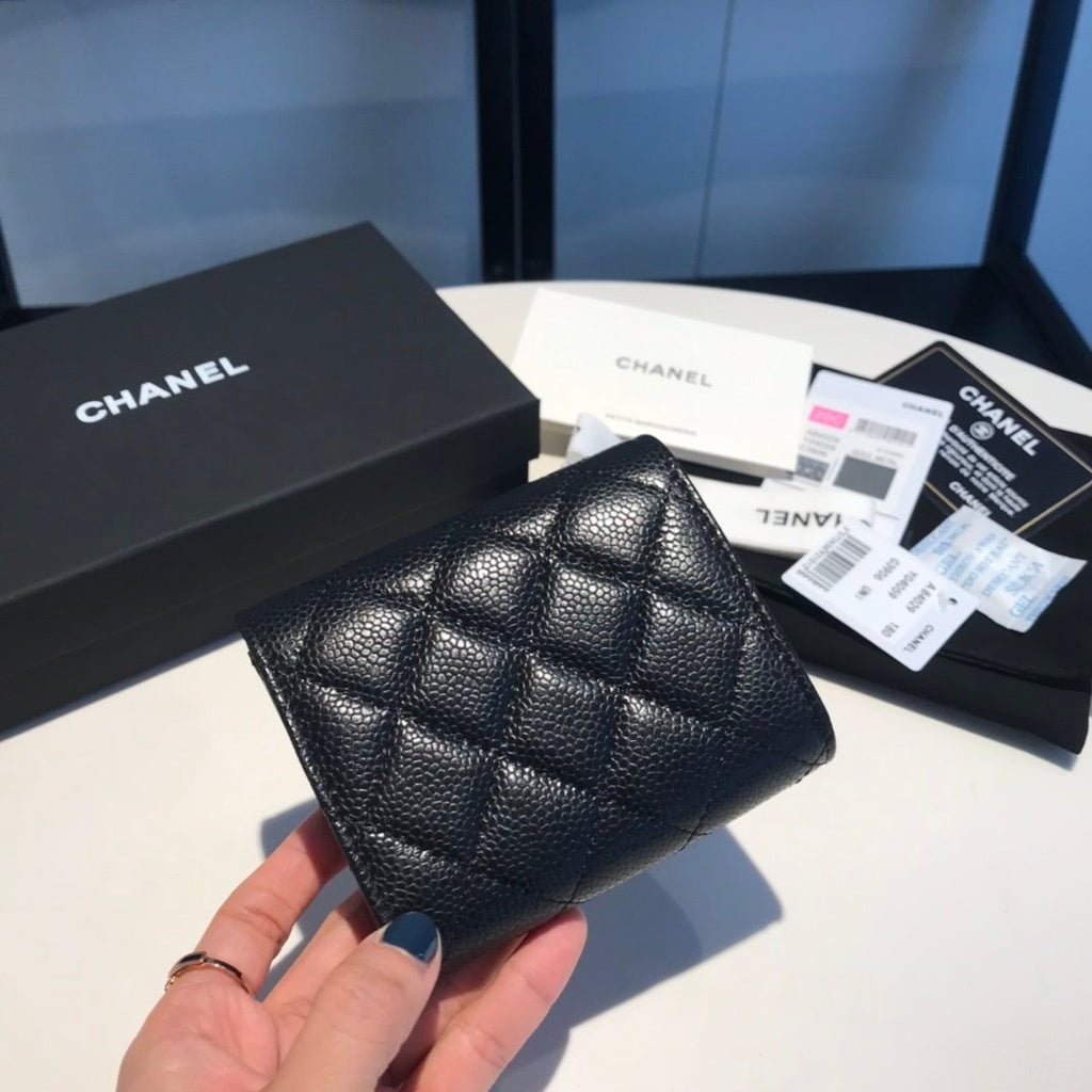 CO-CO Chanel Card Wallet With Gold Hardware 11cm