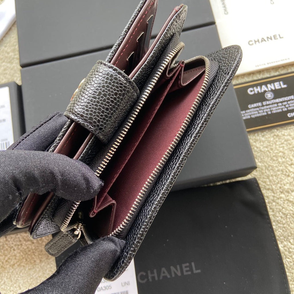 CO-CO Chanel Medium Wallet With Silver Hardware 15cm