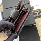CO-CO Chanel Medium Wallet With Silver Hardware 15cm
