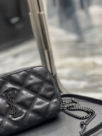 Saint Laurent Becky Double-Zip Pouch 19cm