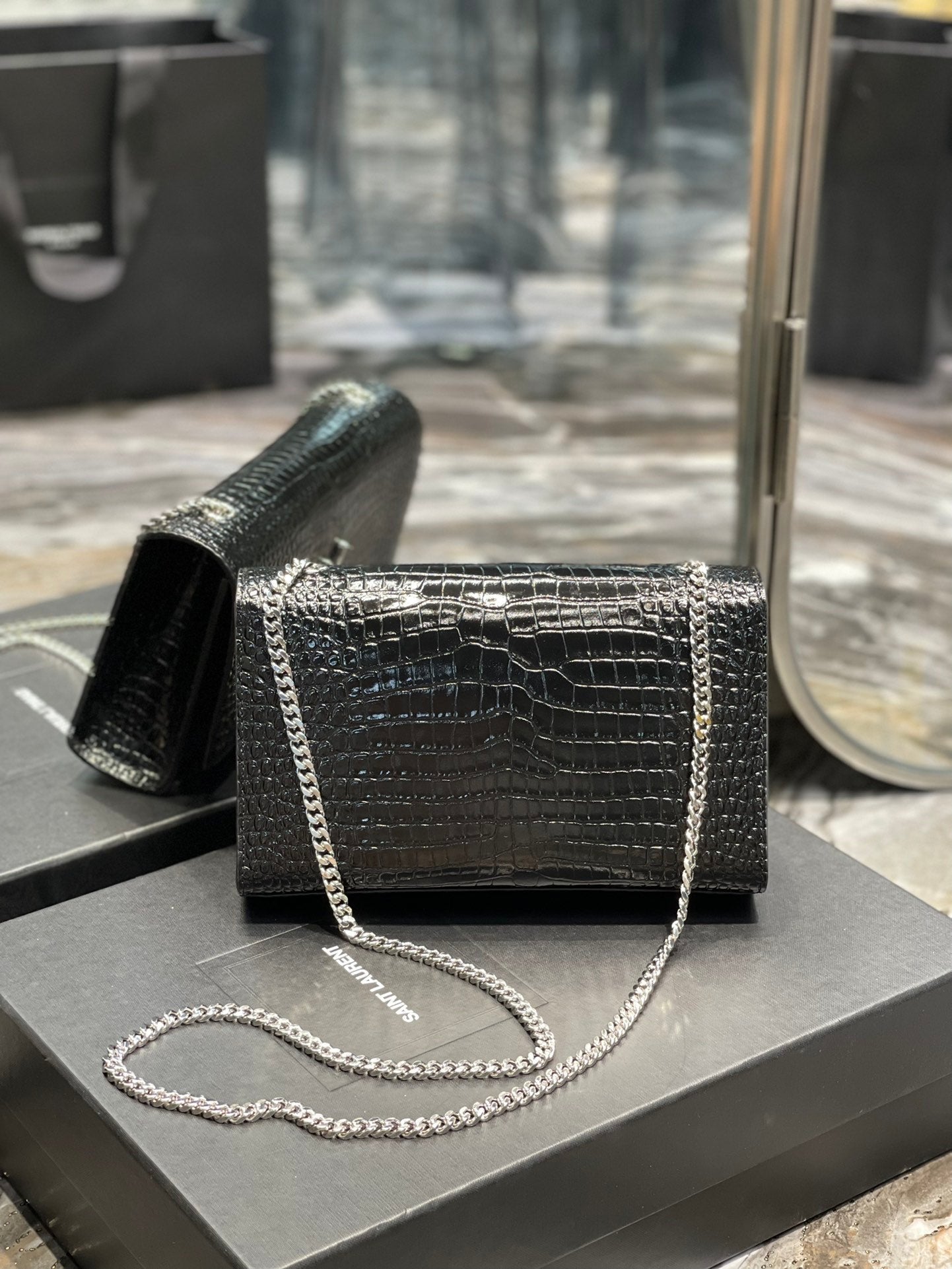 Saint Laurent Kata Medium Chain Bag With Tassel 24cm