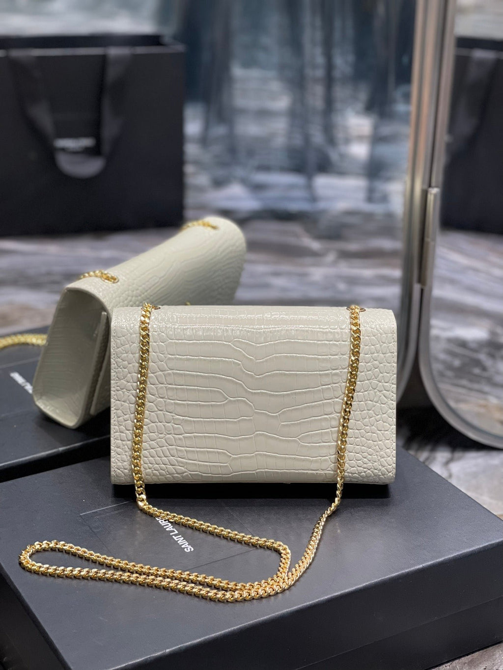 Saint Laurent Kata Medium Chain Bag With Tassel 24cm