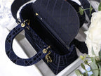 Christian Dior Blue Handle Bag 24cm