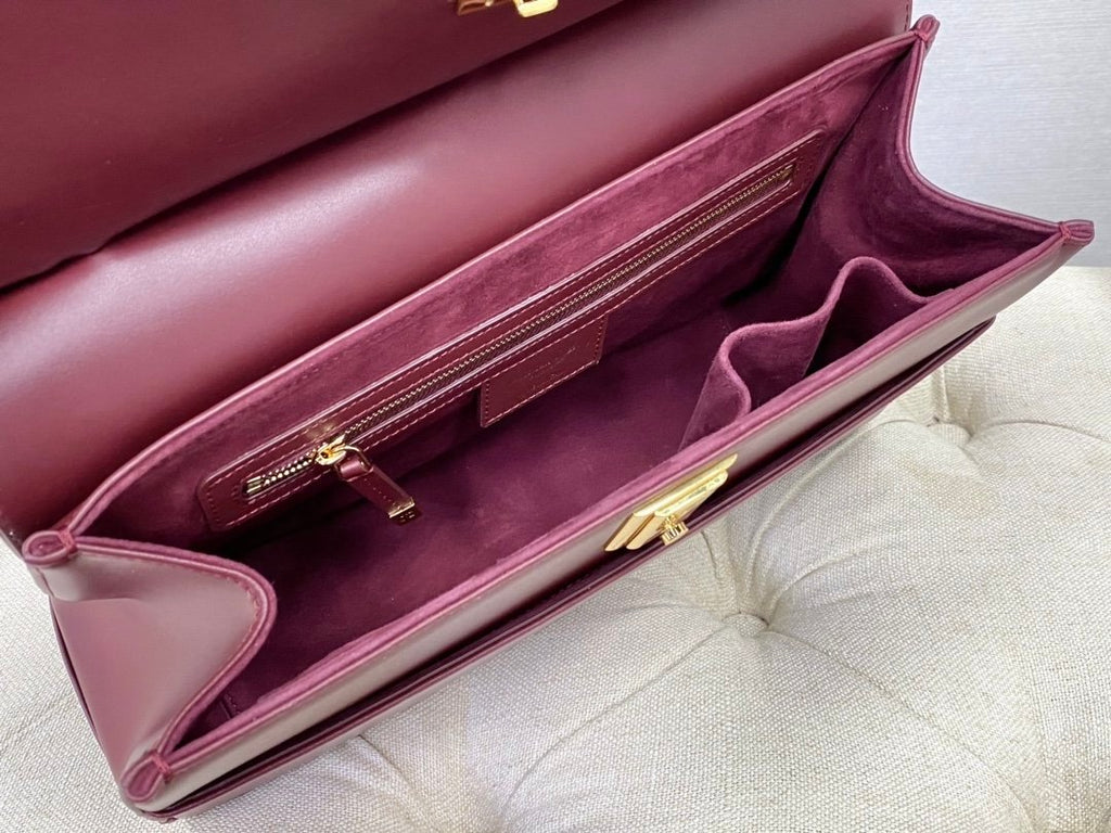Christian Dior Pareisenne Bag 30cm Red Wine