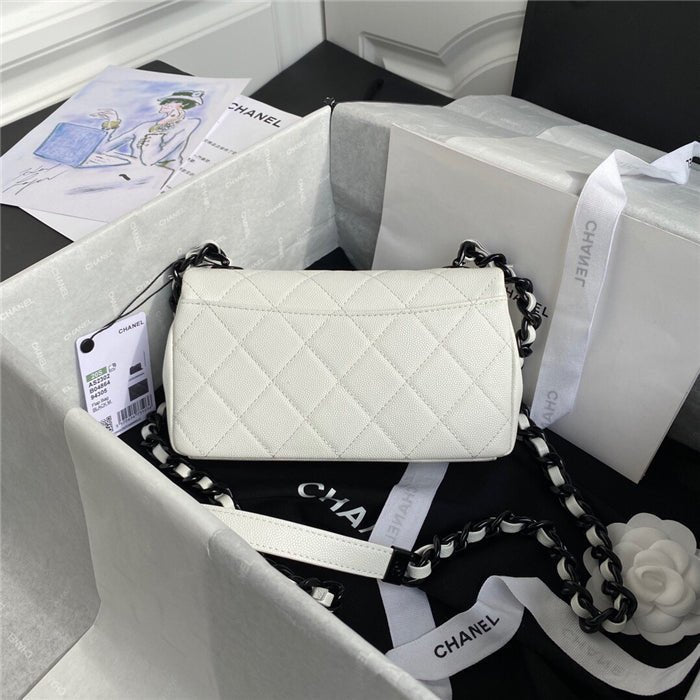 Chanel Classic Flap Bag 20cm White