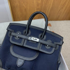 Hermes Birkin Cargo 25 Dark Blue, SIlver Toned Hardware Bag For Women, Women’s Handbags, Shoulder Bags 9.8in/25cm