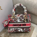 Christian Dior Medium Lady D-Lite Bag 24cm Red