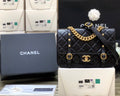 Chanel Co Co Shoulder Bag Gold Chain Black 25cm