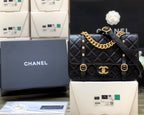 Chanel Co Co Shoulder Bag Gold Chain Black 25cm