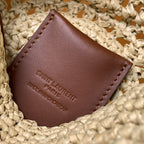 Saint Laurent Sac Rond Bag In Raffia For Women 21cm YSL Brown 685601GAAAA2080