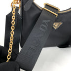 Prada Re-Edition 2005 Re-Nylon Bag Black For Women, Women’s Bags 8.6in/22cm