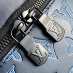Louis Vuitton Discovery Bag 20cm Monogram Seal Cowhide Canvas Spring/Summer Collection M45729, Navy Blue