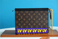 Louis Vuitton Pochette Voyage MM LV Rubber Monogram Canvas Brown For Men, Men’s Travel Accessories 27cm LV M80792