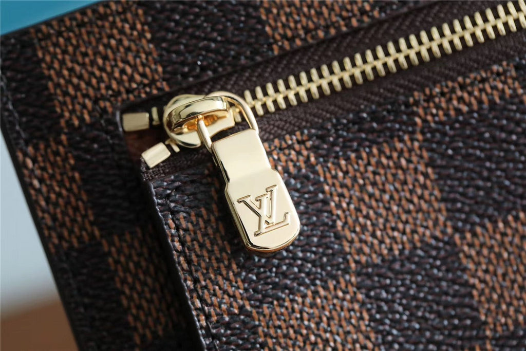 Louis Vuitton ID Card Holder Damier Graphite Canvas Brown For Men, Men’s Wallet 13cm LV N60378
