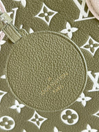 Louis Vuitton Onthego MM Tote Bag Khaki Green For Women 35cm LV M46060