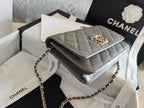 Chanel Mini Flapbag 19cm Grey