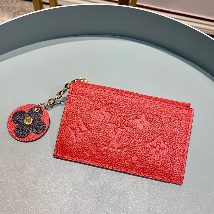 Louis Vuitton Zipped Card Holder 13cm Red