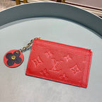 Louis Vuitton Zipped Card Holder 13cm Red