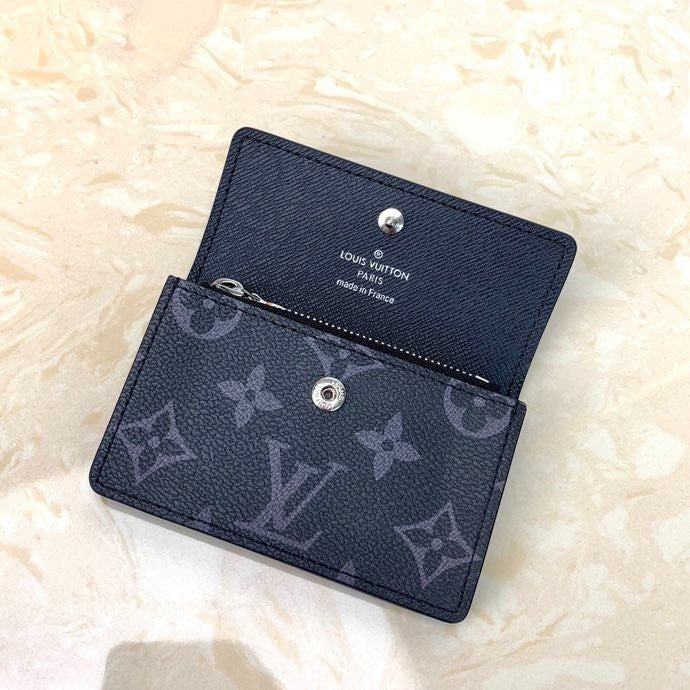Louis Vuitton Monogram Wallet 18cm Black