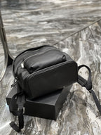 Saint Laurent City Backpack In Unisex 35cm Black