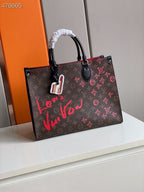 Louis Vuitton x Urs Fischer OnTheGo Bag 34cm Monogram Canvas Spring/Summer Collection M45119 Brown