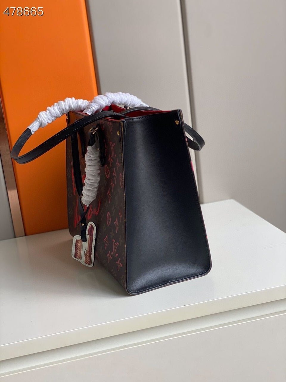Louis Vuitton x Urs Fischer OnTheGo Bag 34cm Monogram Canvas Spring/Summer Collection M45119 Brown