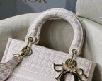 Christian Dior Medium Lady D-Lite Bag 24cm Black