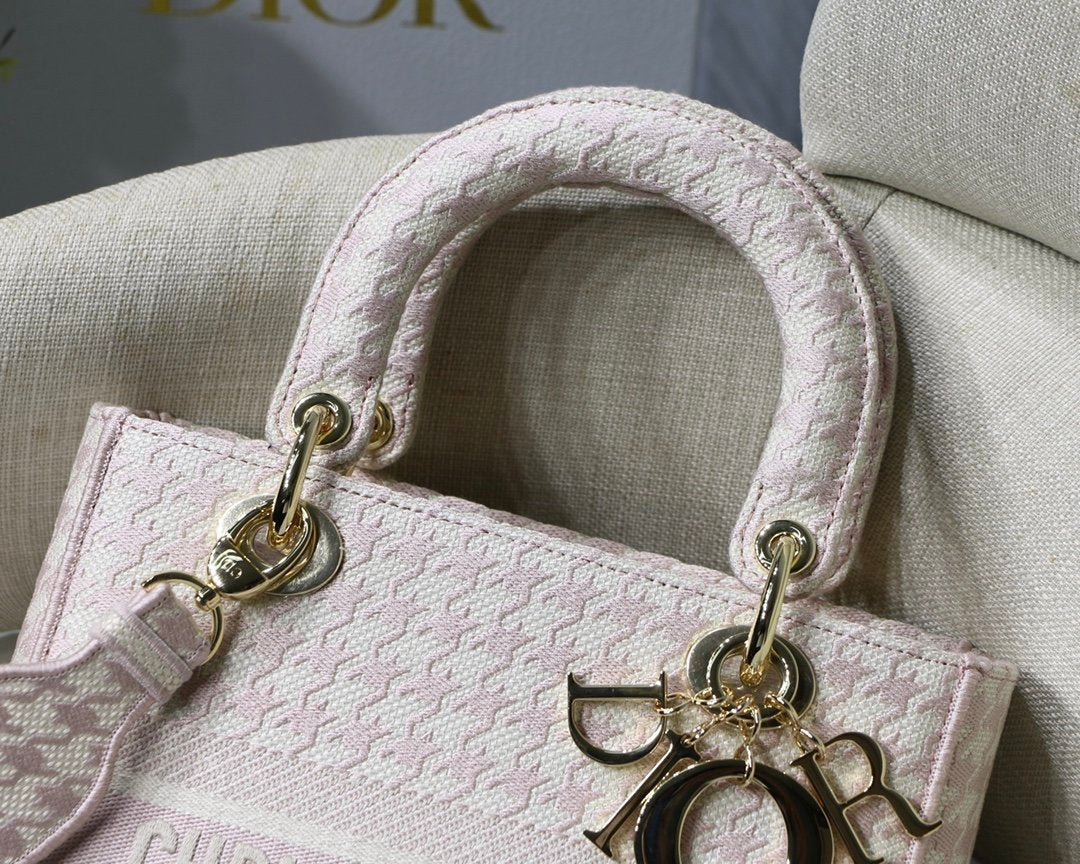 Christian Dior Medium Lady D-Lite Bag 24cm Black