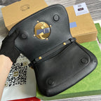 Gucci Blondie Shoulder Bag Black For Women, Women’s Bags 11in/28cm GG‎